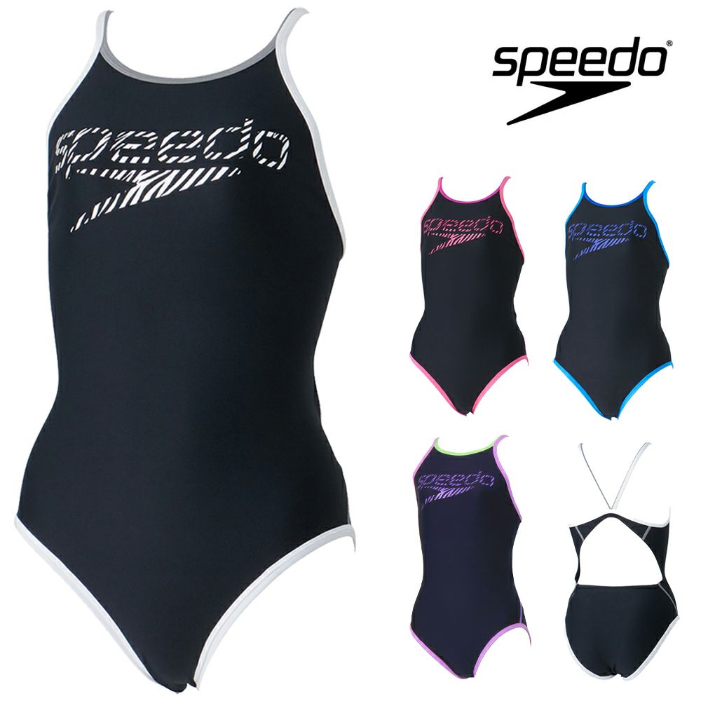 スピードSPEEDO競泳水着練習用水着レディースゼブラスタックターンズスーツENDURANCEECO競泳練習水着STW02410