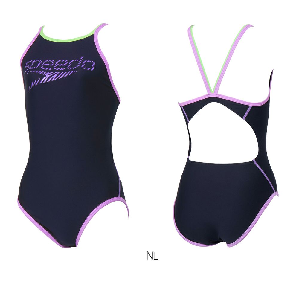 スピードSPEEDO競泳水着練習用水着レディースゼブラスタックターンズスーツENDURANCEECO競泳練習水着STW02410
