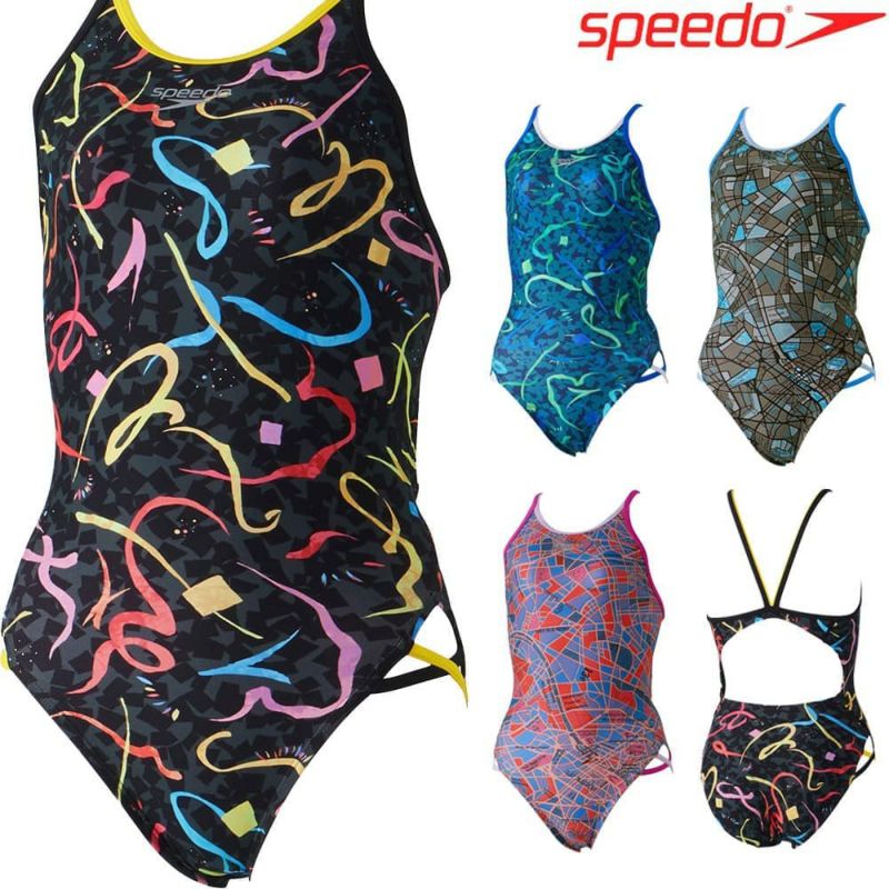 スピードSPEEDO競泳水着レディース練習用ファンピースエムクロスレッグターンズスーツENDURANCEECO競泳練習水着2023年秋冬モデルSTW02355