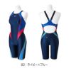 ミズノMIZUNO競泳水着レディースWORLDAQUATICS承認STREAMACEハーフスーツ(レースオープンバック)ストリームフィットA2024春夏モデルN2MGB220