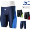 ミズノMIZUNO競泳水着メンズWORLDAQUATICS承認STREAMACEハーフスパッツストリームフィットA2024春夏モデルN2MBB020