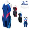 ミズノMIZUNO競泳水着レディースWA承認モデルSTREAMACEハーフスーツマスターズバックストリームフィットA2024年春夏モデルN2MGB240finaマークあり