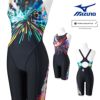 ミズノMIZUNO競泳水着レディースWORLDAQUATICS承認STREAMACEハーフスーツ(マスターズバック)ストリームフィットA2024春夏モデルN2MGB242