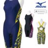 ミズノMIZUNO競泳水着レディースWORLDAQUATICS承認STREAMACEハーフスーツ(マスターズバック)ストリームフィットA2024春夏モデルN2MGB243