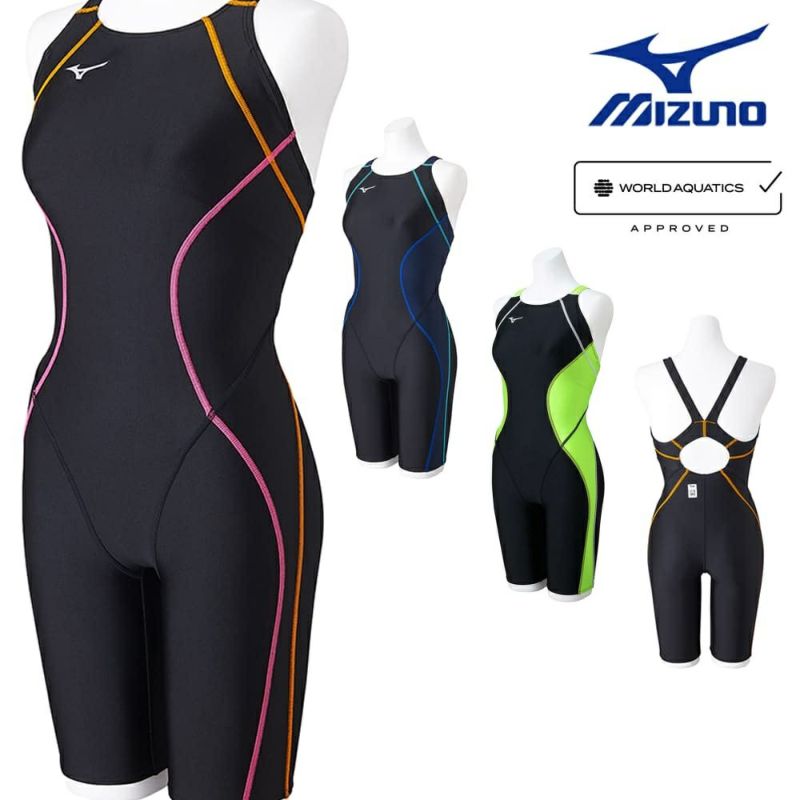 ミズノMIZUNO競泳水着レディースWORLDAQUATICS承認STLalaハーフスーツ(マスターズバック)2024春夏モデルN2MGB245