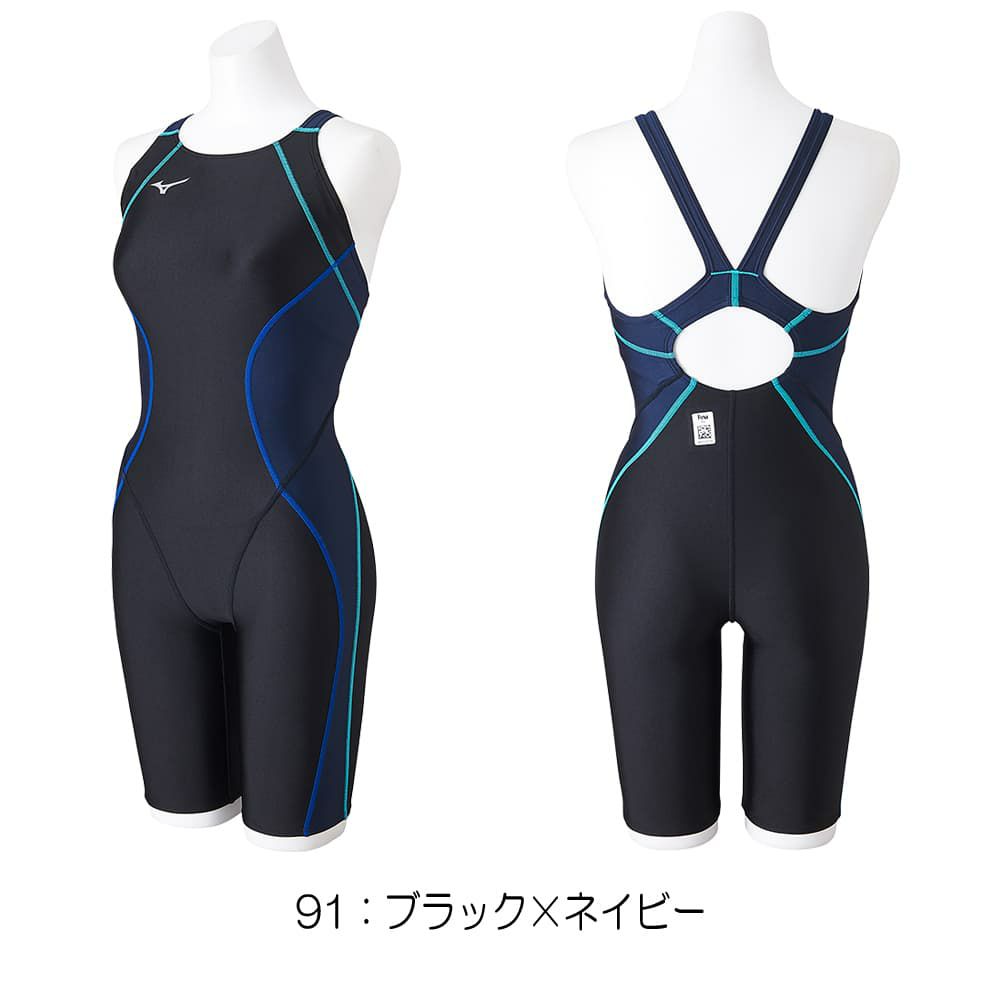 ミズノMIZUNO競泳水着レディースWA承認モデルSTLalaハーフスーツ(マスターズバック)N2MGB245finaマークあり