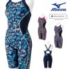 ミズノMIZUNO競泳水着レディースWORLDAQUATICS承認STLalaハーフスーツ(マスターズバック)2024春夏モデルN2MGB248