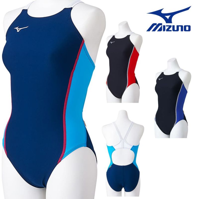 ミズノMIZUNO競泳水着レディース練習用エクサースーツミディアムカットEXERSUITSU-Fit競泳練習水着2024春夏モデルN2MAB260