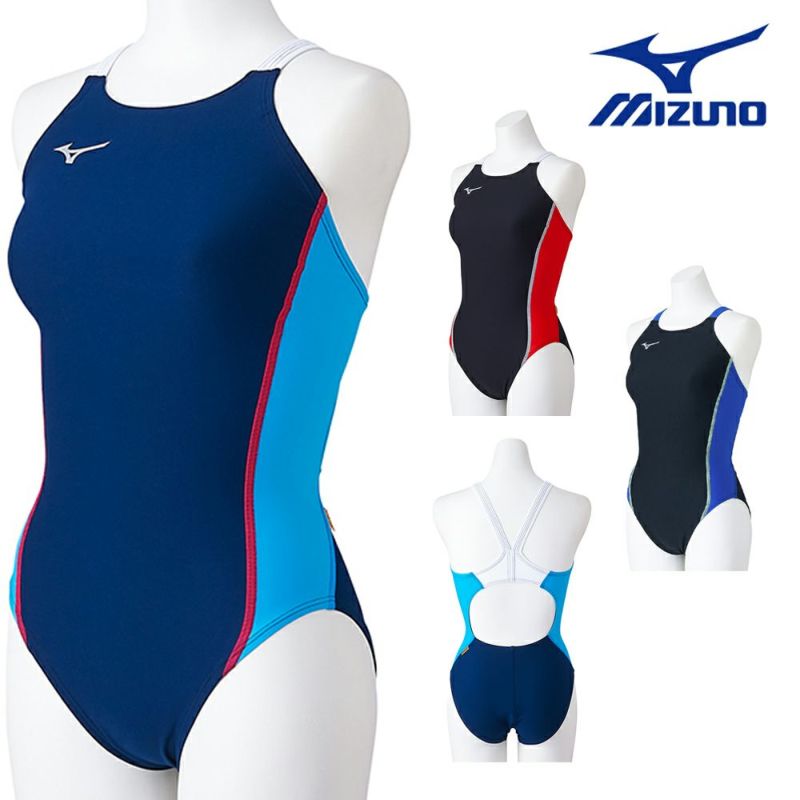 ミズノMIZUNO競泳水着練習用水着レディースエクサースーツミディアムカットEXERSUITSU-Fit競泳練習水着N2MAB260