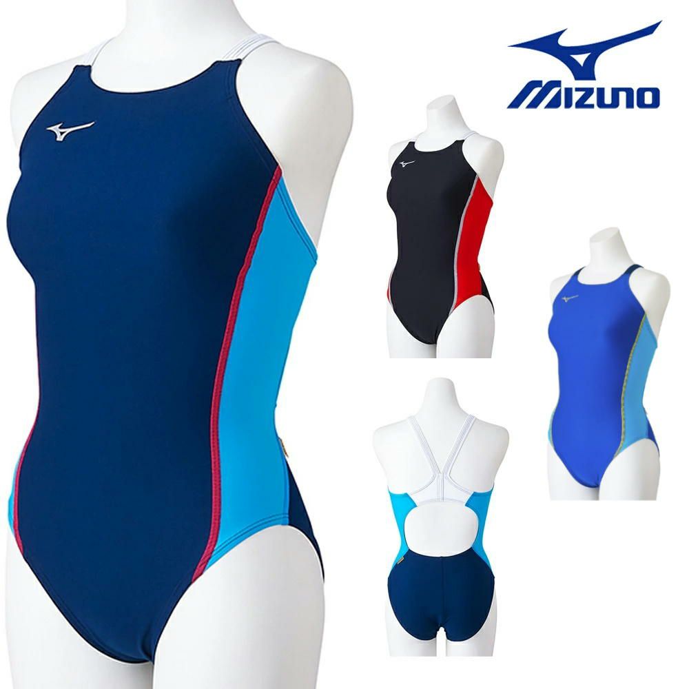 ミズノMIZUNO競泳水着練習用水着レディースエクサースーツミディアムカットEXERSUITSU-Fit競泳練習水着N2MAB260