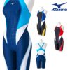 ミズノMIZUNO競泳水着レディース練習用エクサースーツハーフスーツEXERSUITSU-Fit競泳練習水着2024春夏モデルN2MGB262