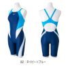 ミズノMIZUNO競泳水着レディース練習用エクサースーツハーフスーツEXERSUITSU-Fit競泳練習水着2024春夏モデルN2MGB262