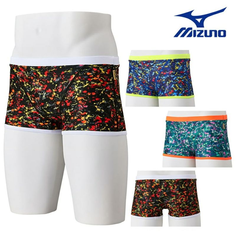 ミズノMIZUNO競泳水着メンズ練習用エクサースーツショートスパッツEXERSUITSU-Fit競泳練習水着2024春夏モデルN2MBB068