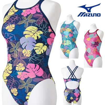 ミズノ MIZUNO 競泳水着 レディース 練習用 エクサースーツ ミディアムカット EXER SUITS U-Fit AYA COLLECTION  寺川綾 競泳練習水着 2024年春夏モデル N2MAB274 SWIMSHOPヒカリスポーツ［公式］