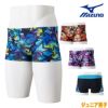 ミズノMIZUNO競泳水着ジュニア男子練習用エクサースーツショートスパッツEXERSUITSU-Fit競泳練習水着2024春夏モデルN2MBB481