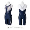 ミズノMIZUNOフィットネス水着レディースSTROKEONEオールインワン(カラーカクテル)パッド付き2024春夏モデルN2JGB313