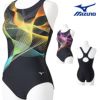 ミズノMIZUNOフィットネス水着レディースSTROKEONEワンピースパッド付き2024春夏モデルN2JAB304