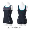 ミズノMIZUNOフィットネス水着レディースワンピースドレスアップスイムパッド付き2024春夏モデルN2JAB322