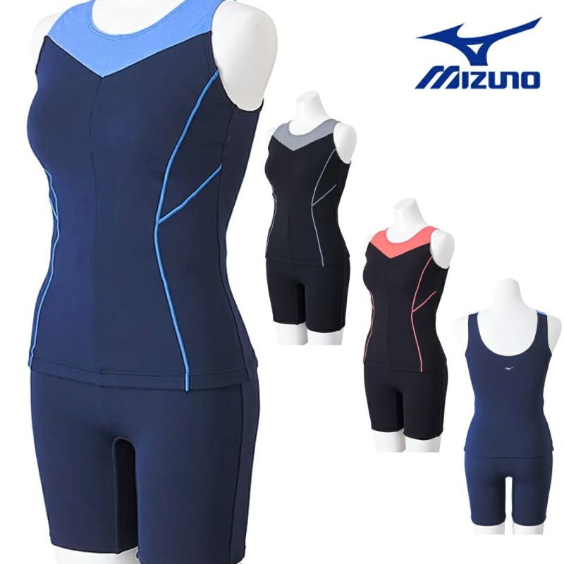 ミズノMIZUNOフィットネス水着レディースふんわりライトセパレーツパッド付き2024春夏モデルN2JGB351