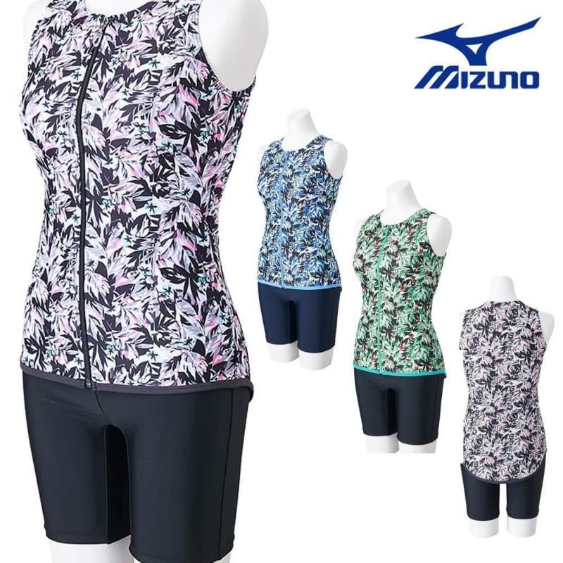 ミズノMIZUNOフィットネス水着レディースセパレーツドレスアップスイムパッド付き2024春夏モデルN2JGB343