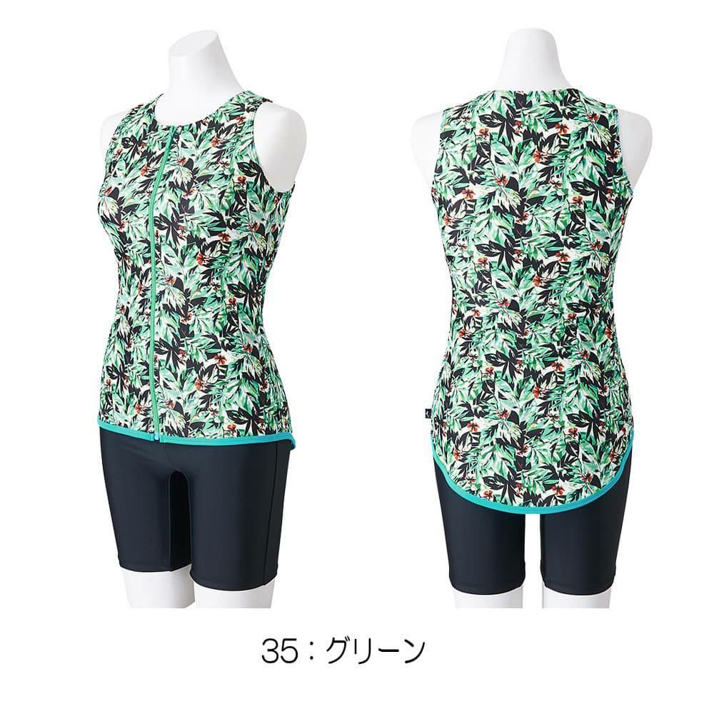 ミズノMIZUNOフィットネス水着レディースセパレーツドレスアップスイムパッド付き2024春夏モデルN2JGB343