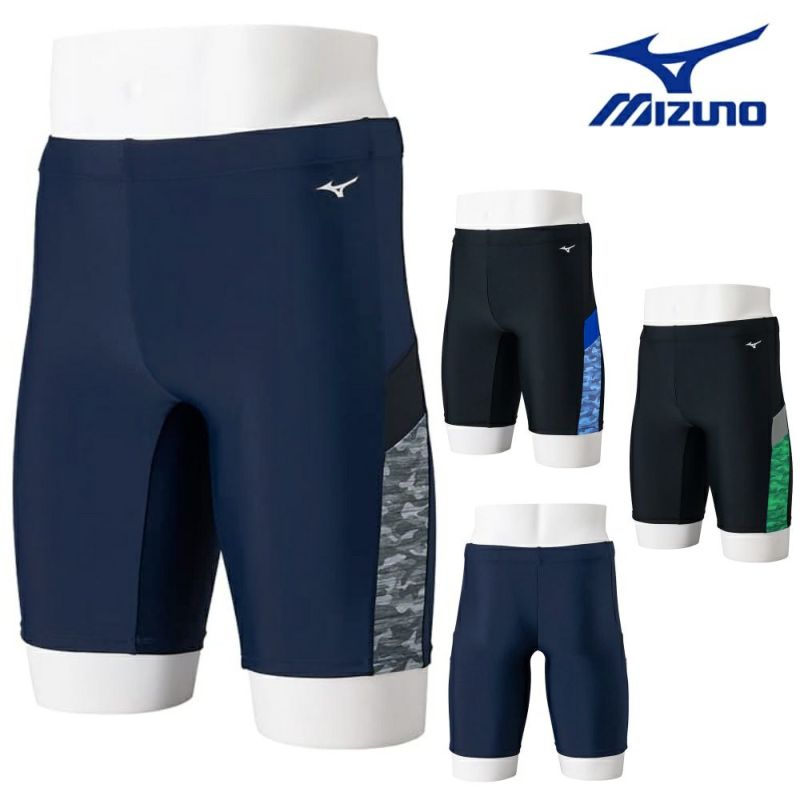 ミズノMIZUNOフィットネス水着メンズハーフスパッツ2024春夏モデルN2JBB104