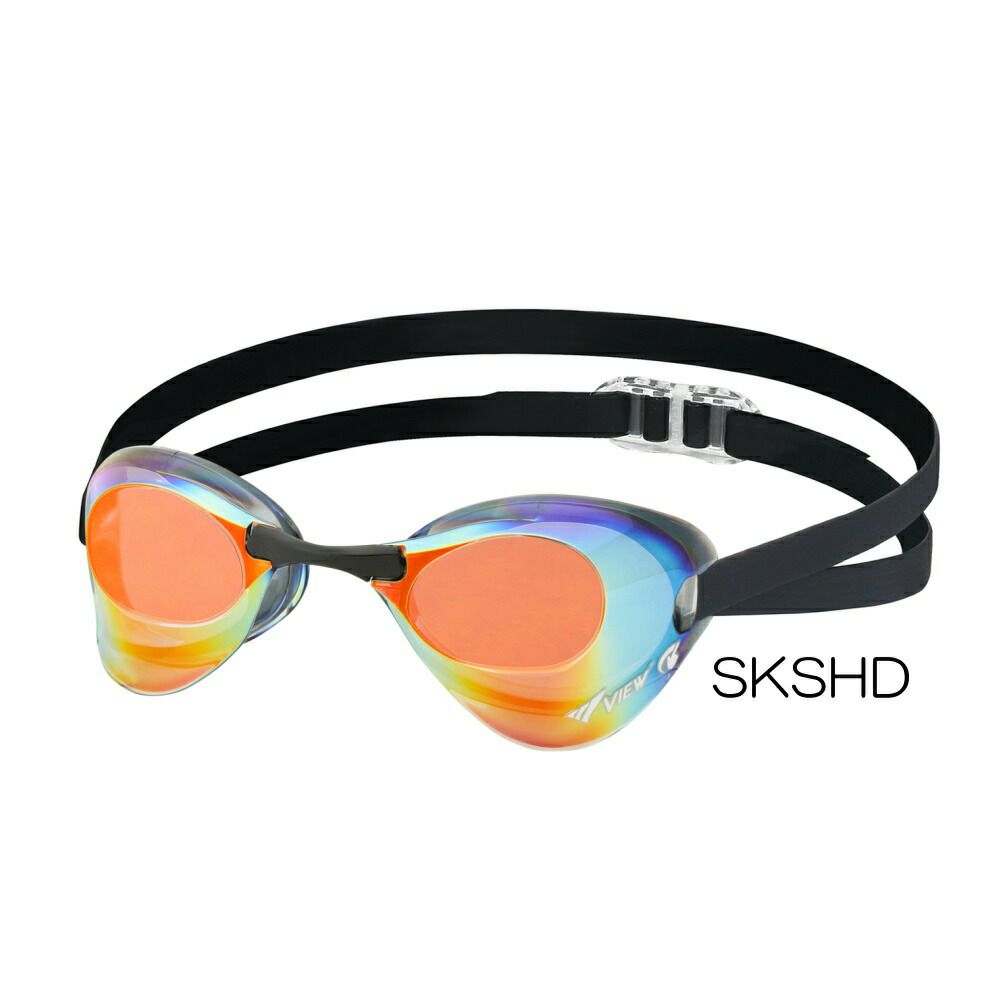 VIEW スイミング レーシング ゴーグル 水泳 競泳  FINA承認  ミラーゴーグル BLADE(ブレード) スワイプアンチフォグ swipe V121SAM