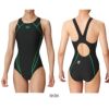 アリーナARENA競泳水着レディースWORLDAQUATICS承認レーシングワンピースオープンバックECOAQUASTRIPE-D2024秋冬モデルAS4FRC51W