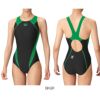 アリーナARENA競泳水着レディースWORLDAQUATICS承認レーシングワンピースオープンバックECOAQUASTRIPE-D2024秋冬モデルAS4FRC51W