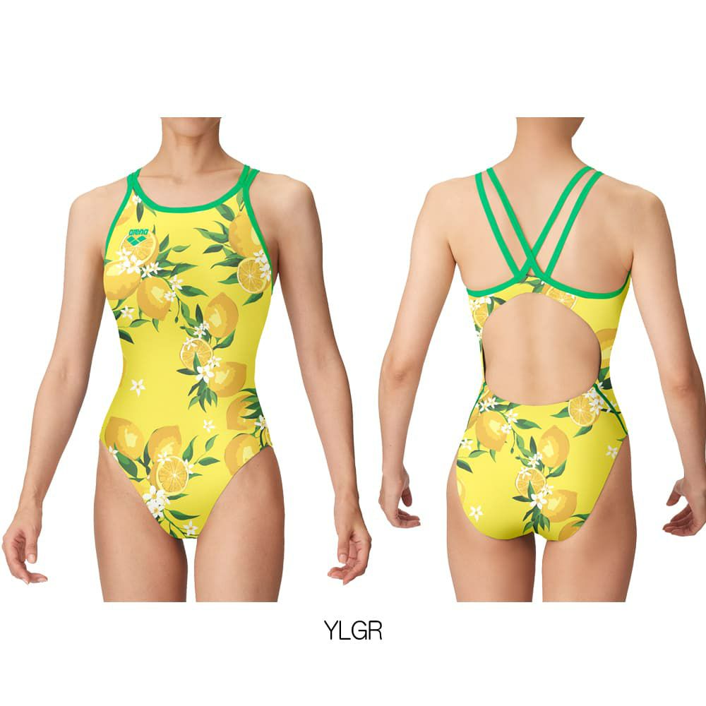 アリーナARENA競泳練習水着レディース練習用トレーニングワンピースオープンバックタフスキンEP競泳練習水着2024秋冬モデルAS4FWM04W