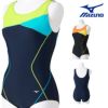 ミズノMIZUNOフィットネス水着レディースワンピースUバックパッド付き2024年春夏モデルN2JAB320