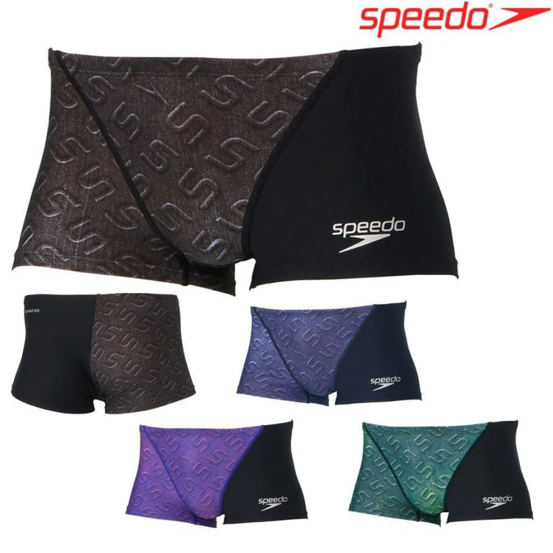 スピードSPEEDO競泳水着メンズ練習用デニムターンズボックスENDURANCEECO競泳練習水着2024年秋冬モデルST52456