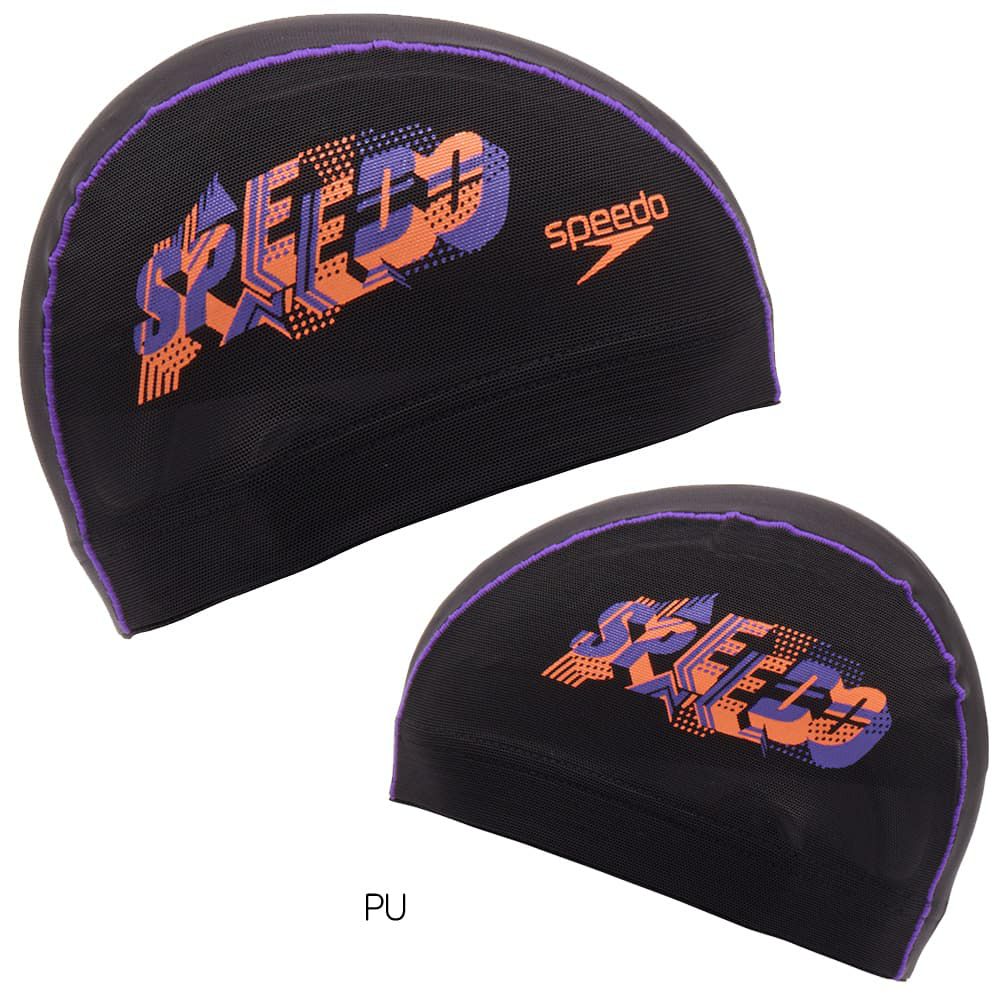スピードSPEEDO水泳スリーディーロゴメッシュキャップスイムキャップ水泳帽水泳小物2024年秋冬モデルSE12466