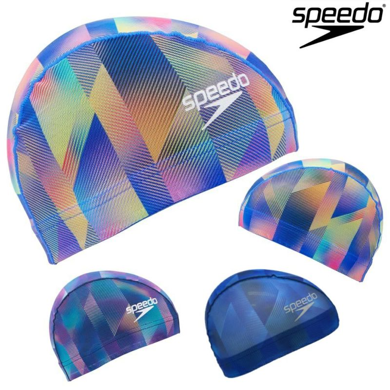 スピードSPEEDO水泳アンギュラーフェイズメッシュキャップスイムキャップ2024年秋冬モデルSE12451