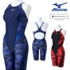 ミズノMIZUNO競泳水着レディースWORLDAQUATICS承認STREAMACEハーフスーツ(レースオープンバック)オールインワンストリームフィットA2024年秋冬モデルN2MGB720