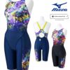 ミズノMIZUNO競泳水着レディースWORLDAQUATICS承認STREAMACEハーフスーツ(マスターズバック)オールインワンストリームフィットA2024年秋冬モデルN2MGB742