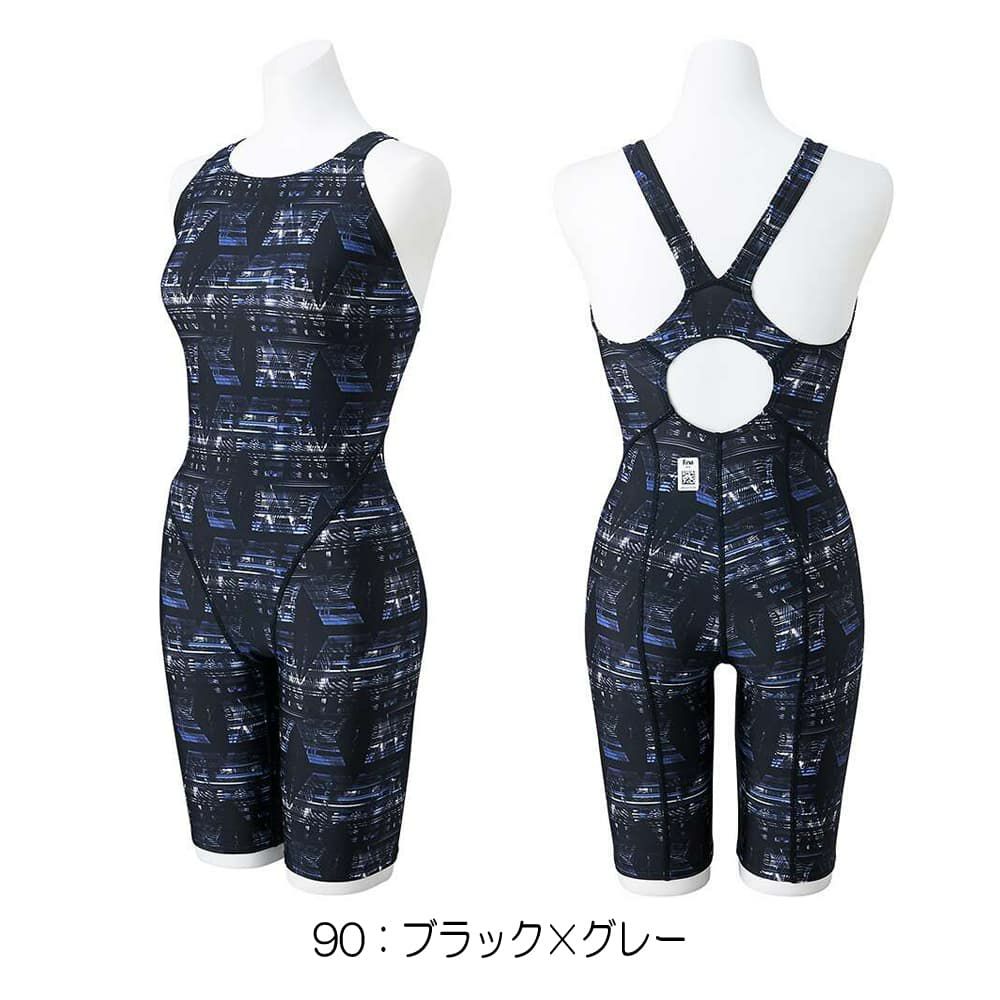 ミズノMIZUNO競泳水着レディースWORLDAQUATICS承認STREAMACEハーフスーツ(マスターズバック)オールインワンストリームフィットA2024年秋冬モデルN2MGB744