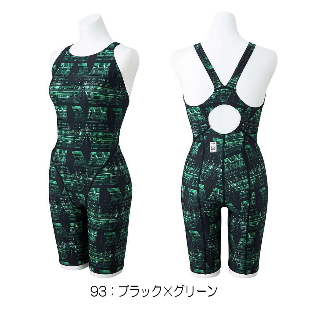 ミズノMIZUNO競泳水着レディースWORLDAQUATICS承認STREAMACEハーフスーツ(マスターズバック)オールインワンストリームフィットA2024年秋冬モデルN2MGB744