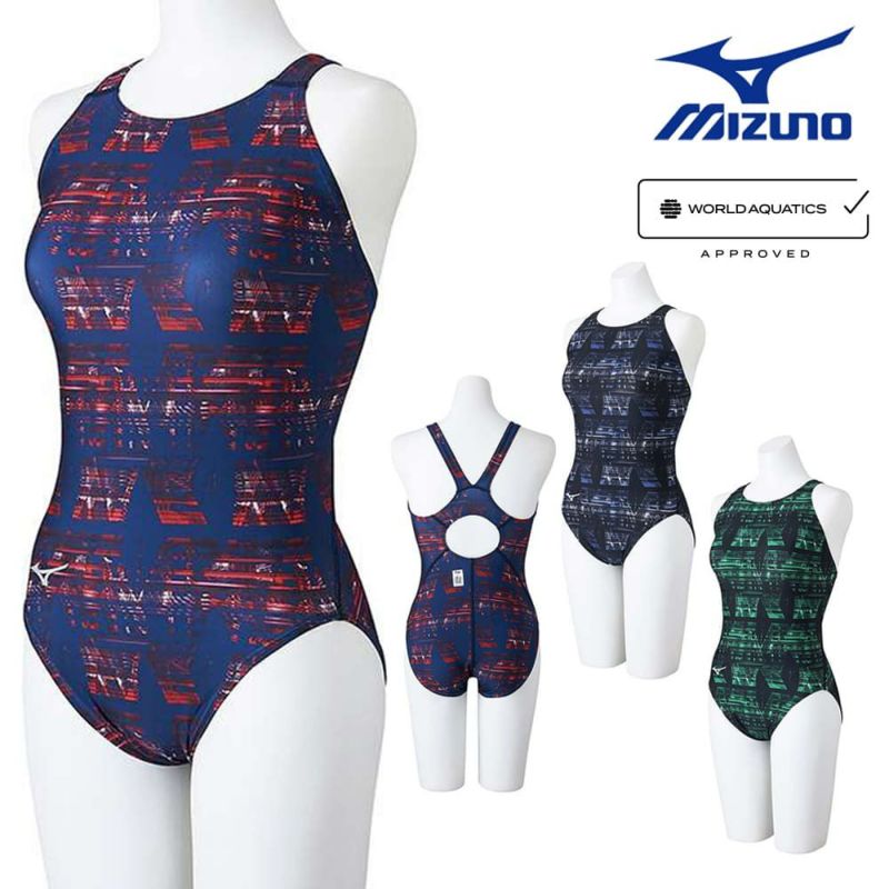 ミズノMIZUNO競泳水着レディースWORLDAQUATICS承認ローカット(マスターズバック)ストリームフィットA2024年秋冬モデルN2MAB744