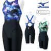 ミズノMIZUNO競泳水着レディースWORLDAQUATICS承認STREAMACEハーフスーツ(マスターズバック)オールインワンストリームフィットA2024年秋冬モデルN2MGB741