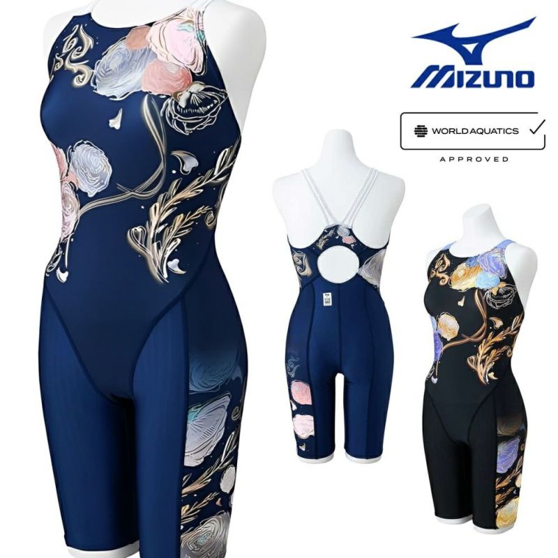 ミズノMIZUNO競泳水着レディースWORLDAQUATICS承認ACEハーフスーツAYAストリームフィットA2024年秋冬モデルN2MGB875