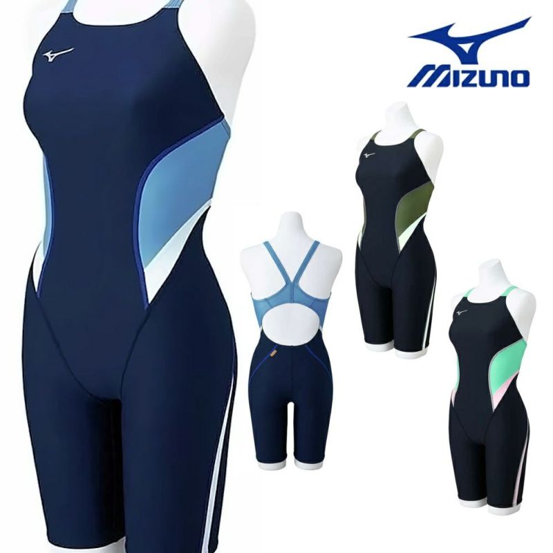 ミズノMIZUNO競泳水着レディース練習用エクサースーツハーフスーツEXERSUITSU-Fit競泳練習水着2024年秋冬モデルN2MGB764