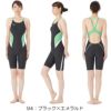 ミズノMIZUNO競泳水着練習用水着レディースエクサースーツハーフスーツオールインワンEXERSUITSU-Fit競泳練習水着2024年秋冬モデルN2MGB764