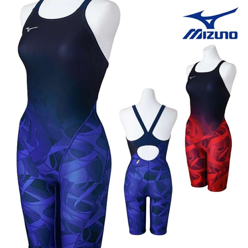 ミズノMIZUNO競泳水着レディース練習用エクサースーツハーフスーツEXERSUITSU-Fit競泳練習水着2024年秋冬モデルN2MGB773