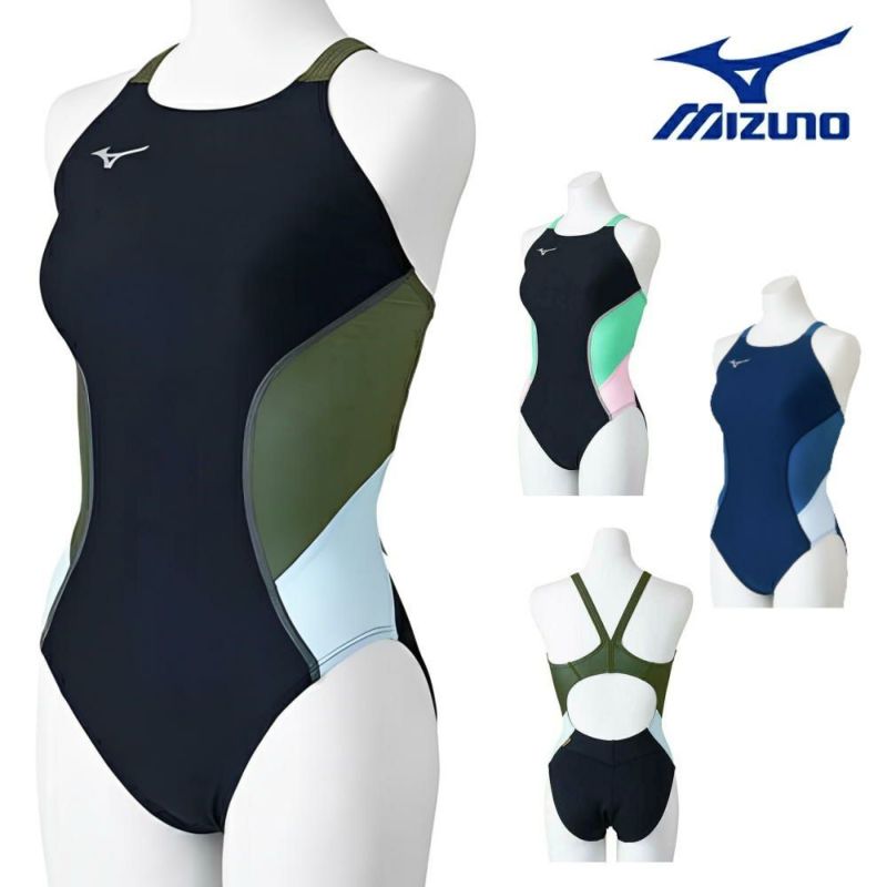 ミズノMIZUNO競泳水着練習用水着レディースエクサースーツミディアムカットEXERSUITSU-Fitダイナモーションフィット競泳練習水着N2MAB761