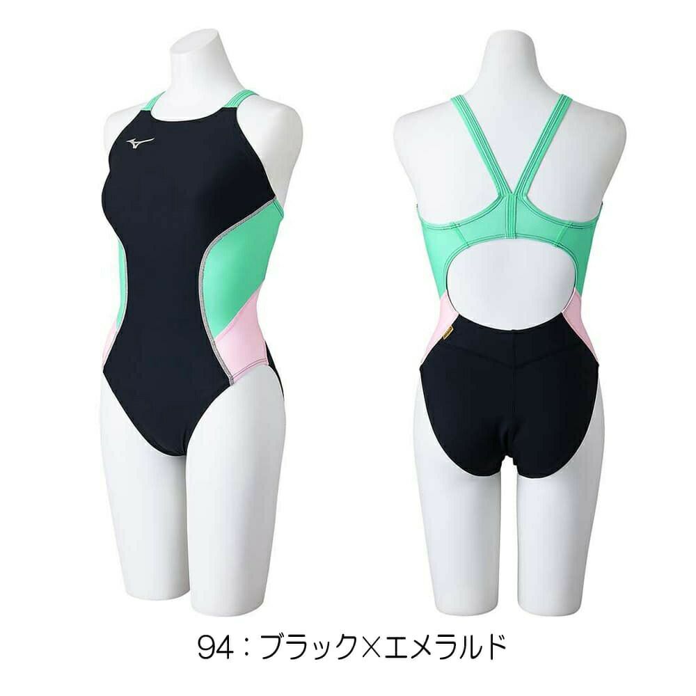 ミズノMIZUNO競泳水着練習用水着レディースエクサースーツミディアムカットEXERSUITSU-Fitダイナモーションフィット競泳練習水着N2MAB761