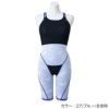 ミズノMIZUNO競泳水着レディース練習用エクサースーツハーフスーツAYAEXERSUITSU-Fit競泳練習水着2024年秋冬モデルN2MGB775