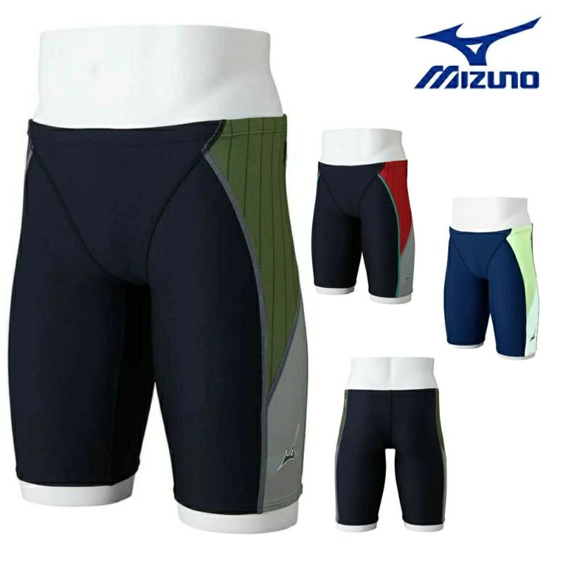 ミズノMIZUNO競泳水着練習用水着メンズエクサースーツハーフスパッツEXERSUITSU-Fit競泳練習水着2024年秋冬モデルN2MBB564