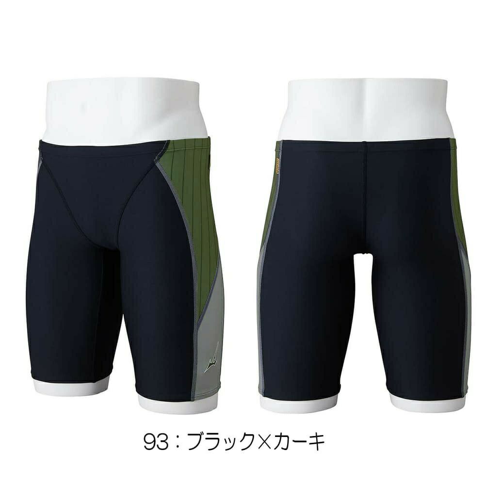 ミズノMIZUNO競泳水着練習用水着メンズエクサースーツハーフスパッツEXERSUITSU-Fit競泳練習水着2024年秋冬モデルN2MBB564