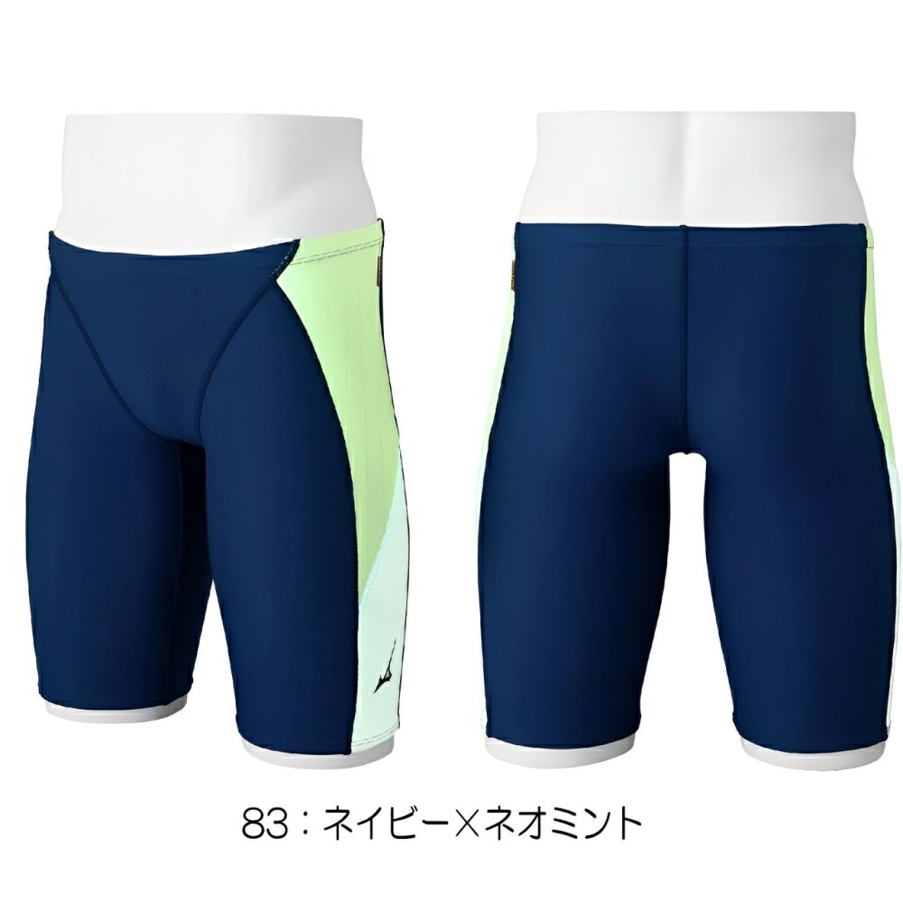 ミズノMIZUNO競泳水着練習用水着メンズエクサースーツハーフスパッツEXERSUITSU-Fit競泳練習水着2024年秋冬モデルN2MBB564